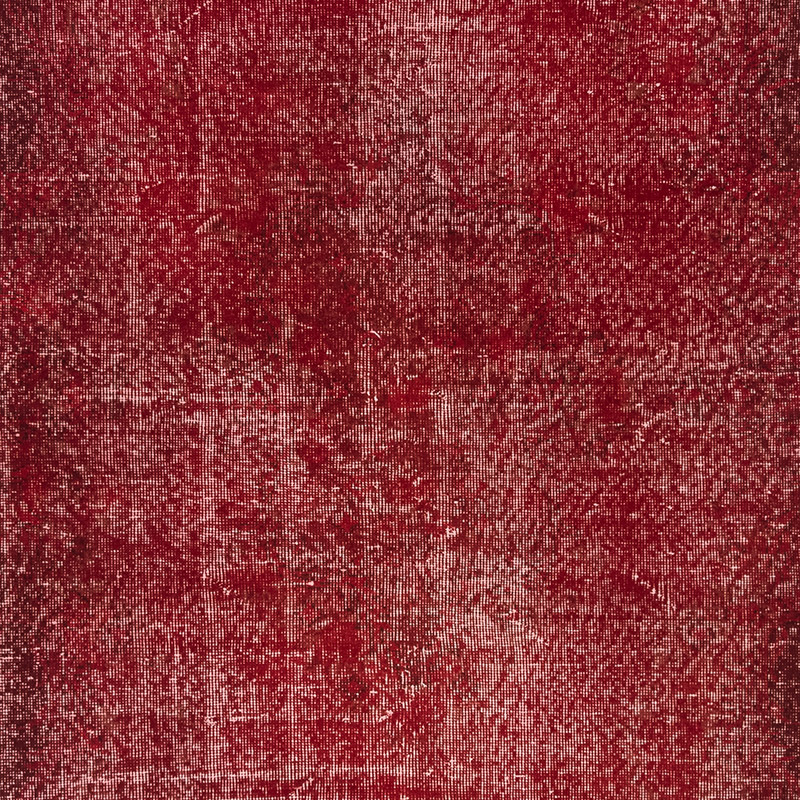 Over-dyed Vintage Hand-Knotted Turkish Rug - 4' 5" x 7' 3" (53" x 87") - K0083667