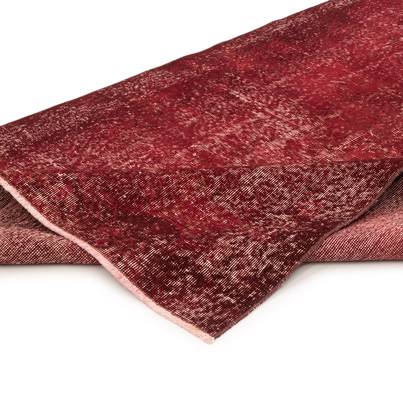 Over-dyed Vintage Hand-Knotted Turkish Rug - 4' 5" x 7' 3" (53" x 87") - K0083667