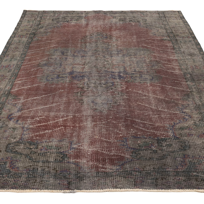 Alfombra Turca Vintage Sobre-teñida - 163 cm x 240 cm - K0083668