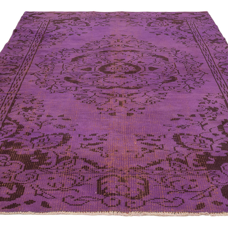 Alfombra Turca Vintage Sobre-teñida - 155 cm x 245 cm - K0083669