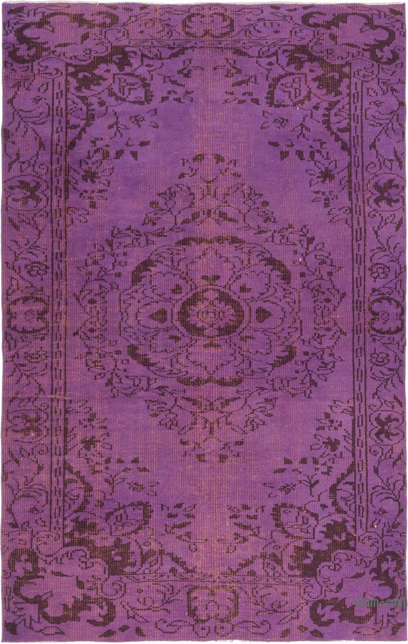 Alfombra Turca Vintage Sobre-teñida - 155 cm x 245 cm - K0083669