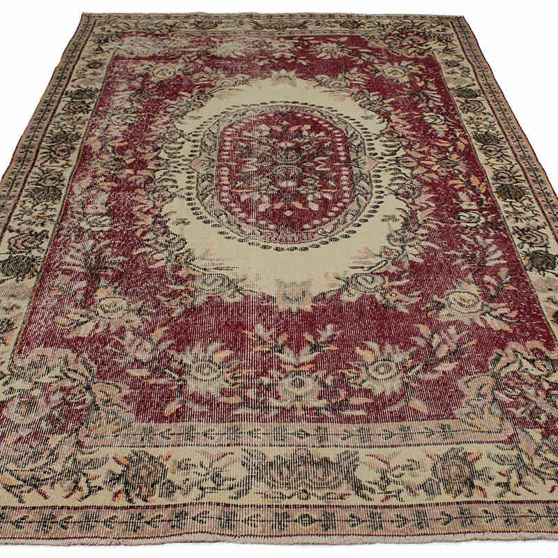 El Dokuma Vintage Halı - 168 cm x 268 cm - K0083671