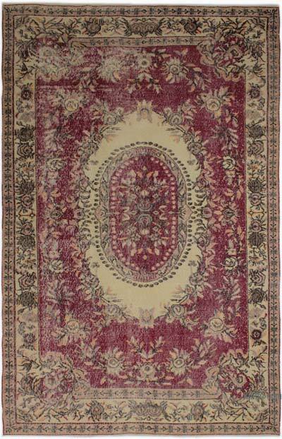 Vintage Turkish Hand-Knotted Rug - 5' 6" x 8' 10" (66" x 106")