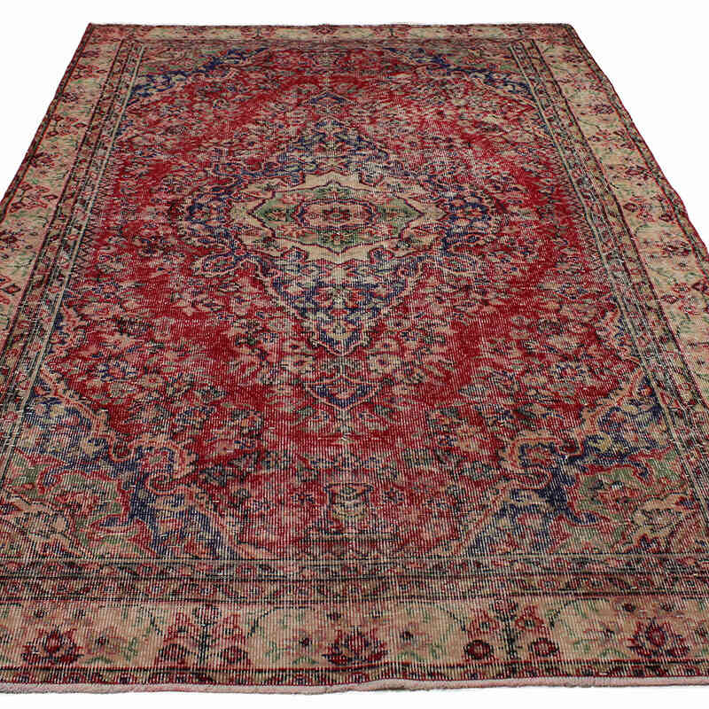 El Dokuma Vintage Halı - 177 cm x 278 cm - K0083673