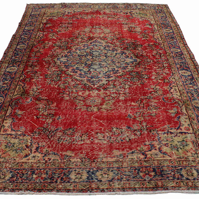 Alfombra Vintage Turca Anudada a Mano - 175 cm x 275 cm - K0083674