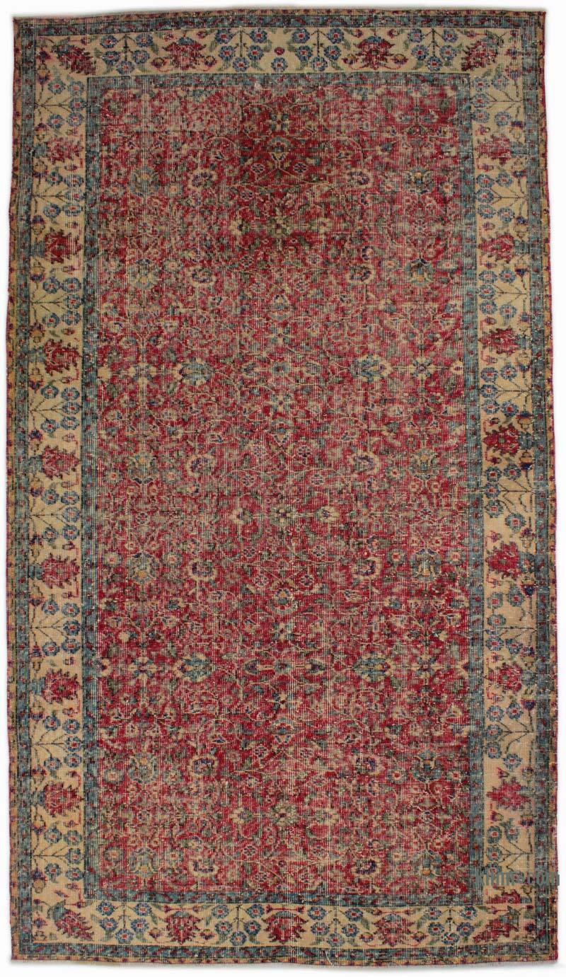 Alfombra Vintage Turca Anudada a Mano - 160 cm x 284 cm - K0083675