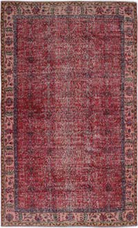 Alfombra Vintage Turca Anudada a Mano - 155 cm x 261 cm