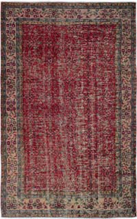 Alfombra Vintage Turca Anudada a Mano - 170 cm x 275 cm