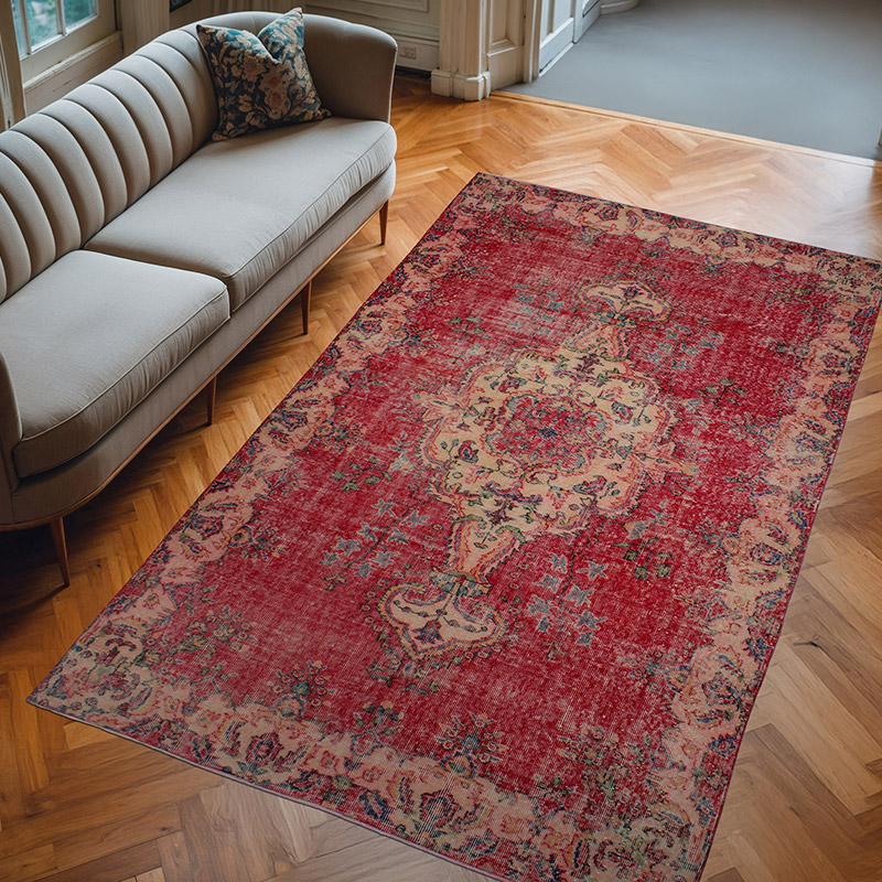 El Dokuma Vintage Halı - 168 cm x 282 cm - K0083680