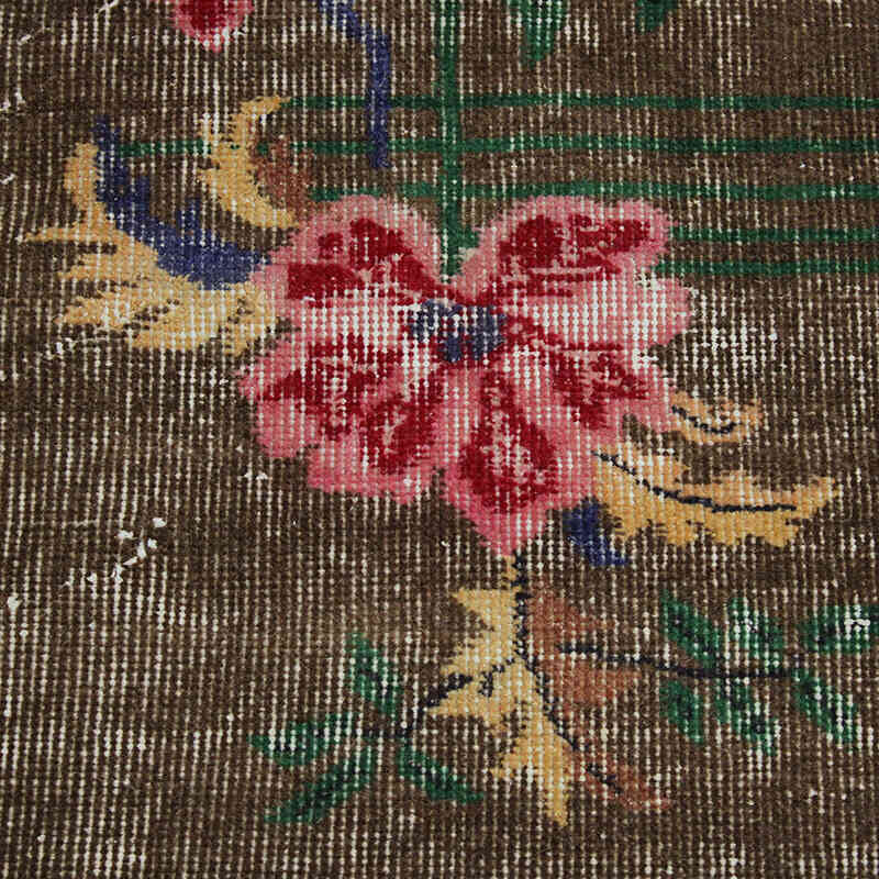 Alfombra Vintage Turca Anudada a Mano - 212 cm x 277 cm - K0083684
