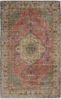 Alfombra Vintage Turca Anudada a Mano - 173 cm x 284 cm