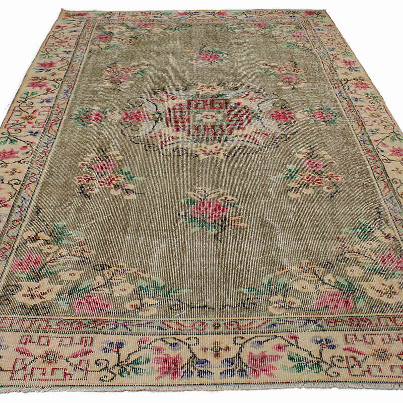 Vintage Turkish Hand-Knotted Rug - 5' 10" x 9' 7" (70" x 115") - K0083688