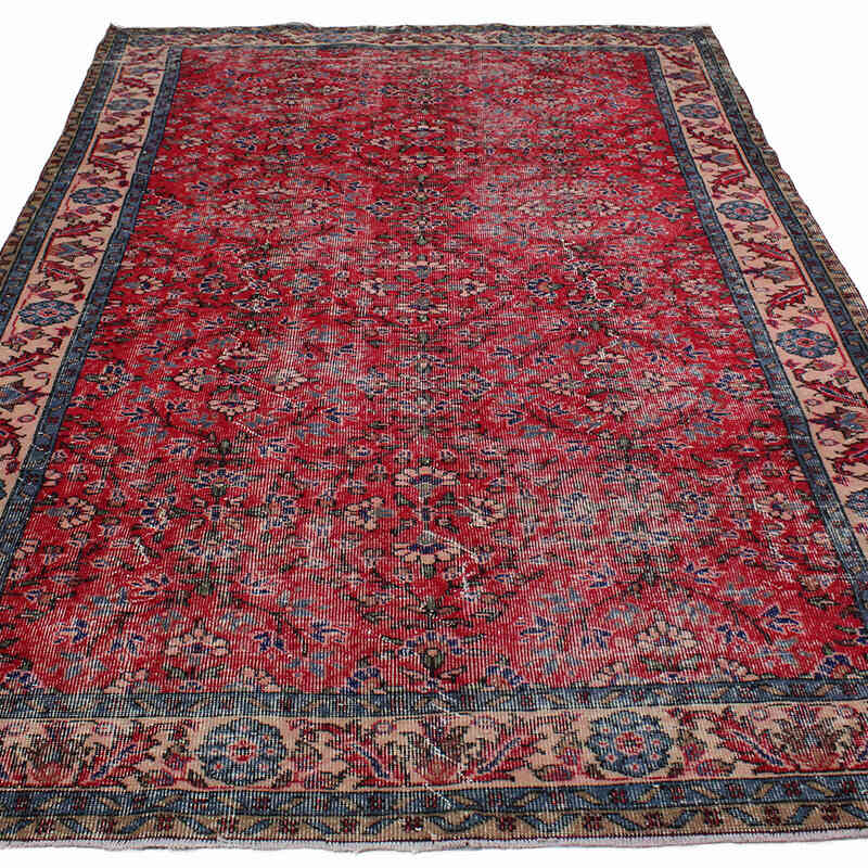 Vintage Turkish Hand-Knotted Rug - 5' 9" x 9' 7" (69" x 115") - K0083689