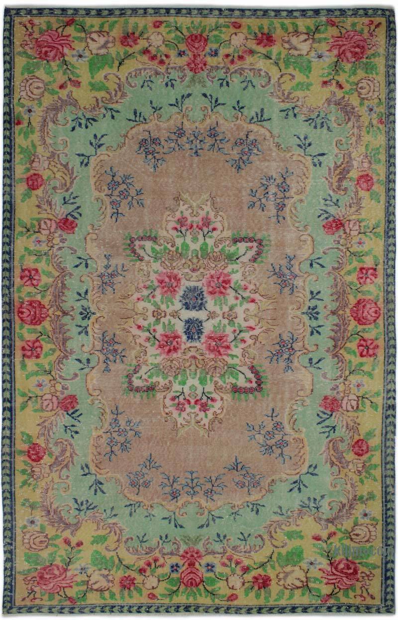 Vintage Turkish Hand-Knotted Rug - 5' 11" x 9' 10" (71" x 118") - K0083693