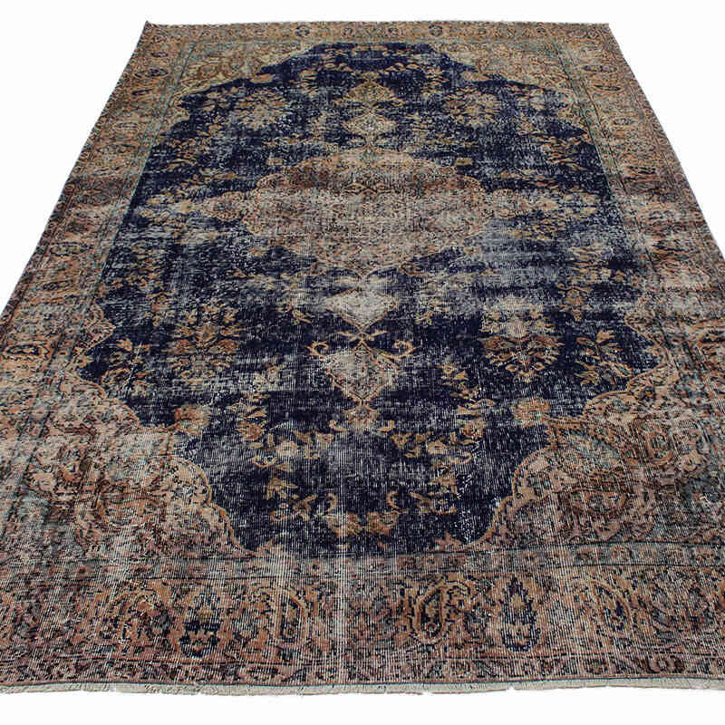 Alfombra Vintage Turca Anudada a Mano - 188 cm x 296 cm - K0083695