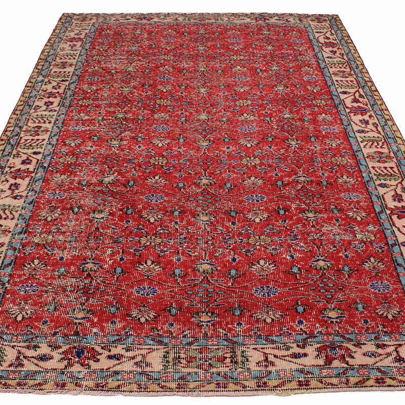 Vintage Turkish Hand-Knotted Rug - 5' 7" x 9' 4" (67" x 112") - K0083698