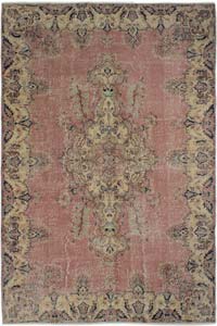 Vintage Turkish Hand-Knotted Rug - 6' 3" x 9' 9" (75" x 117")