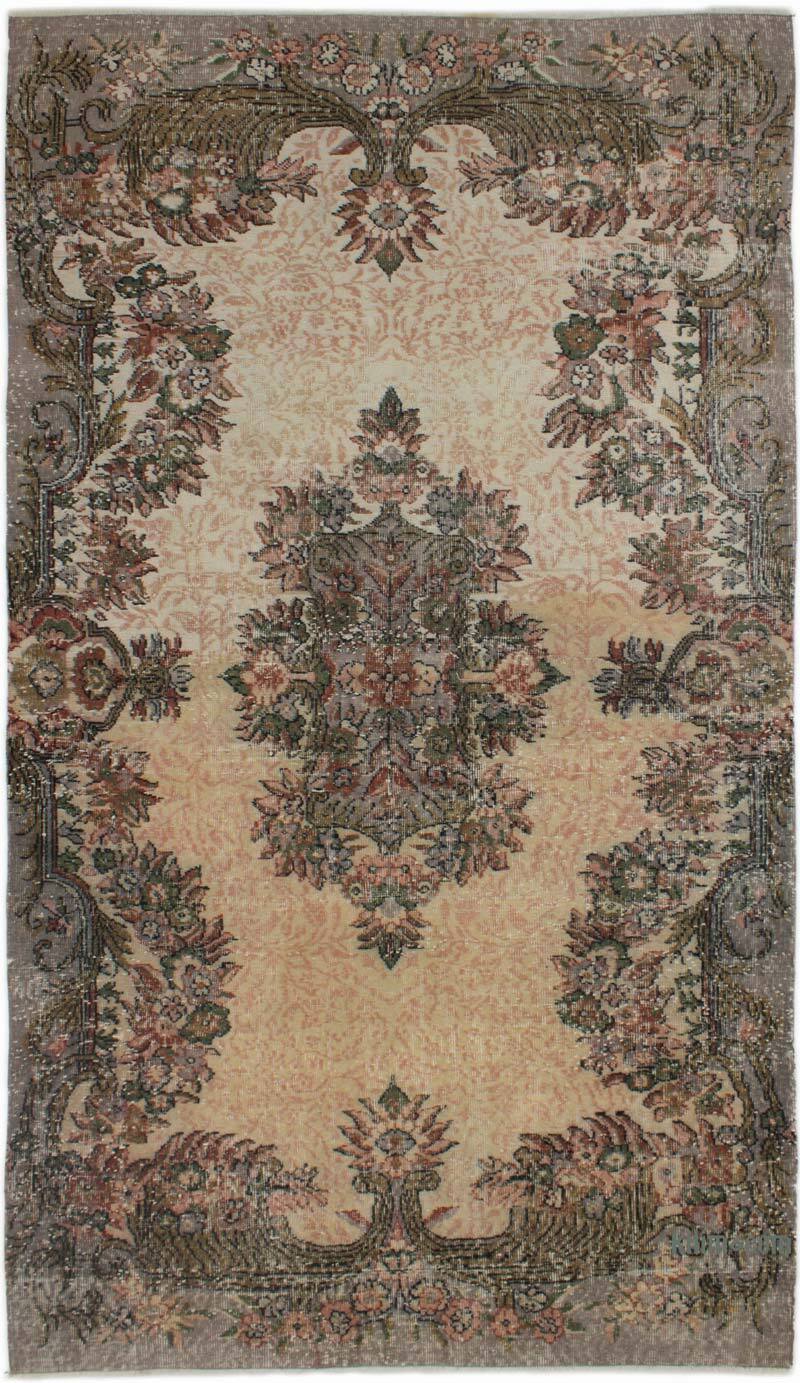 Alfombra Vintage Turca Anudada a Mano - 159 cm x 281 cm - K0083702
