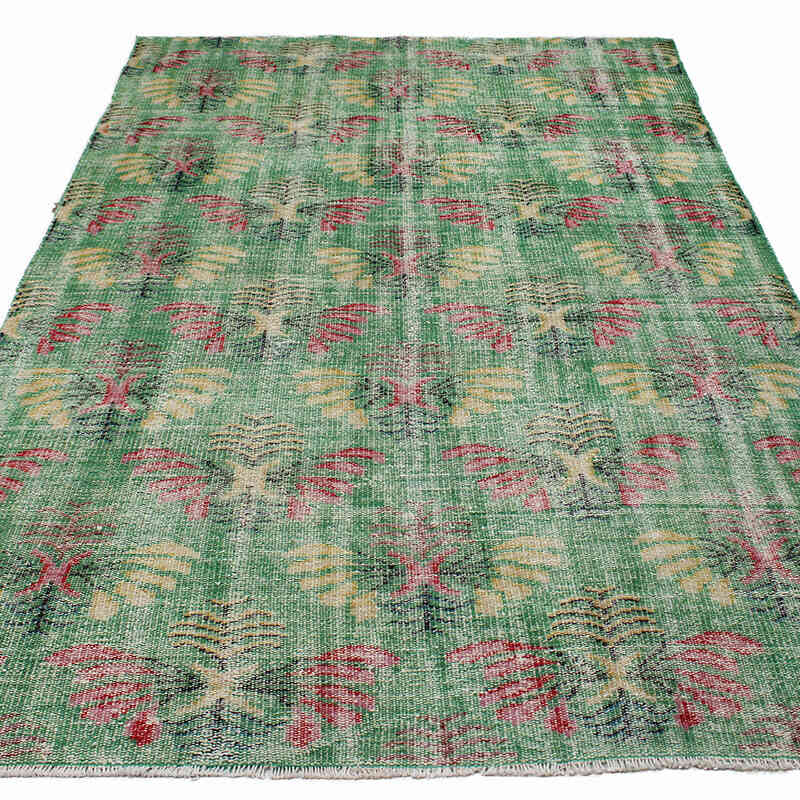 Alfombra Vintage Turca Anudada a Mano - 163 cm x 262 cm - K0083703