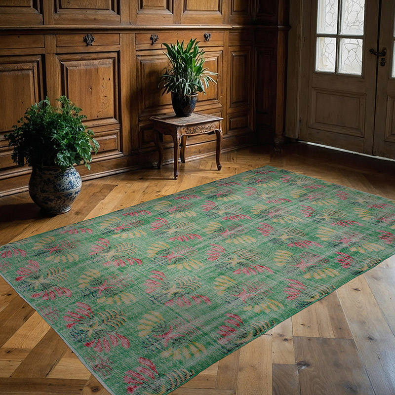 Vintage Turkish Hand-Knotted Rug - 5' 4" x 8' 7" (64" x 103") - K0083703