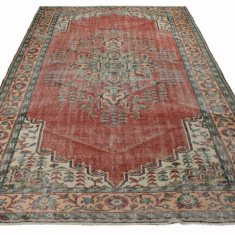 Vintage Turkish Hand-Knotted Rug - 5' 10" x 9' 9" (70" x 117") - K0083705