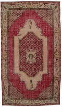 Alfombra Vintage Turca Anudada a Mano - 161 cm x 283 cm