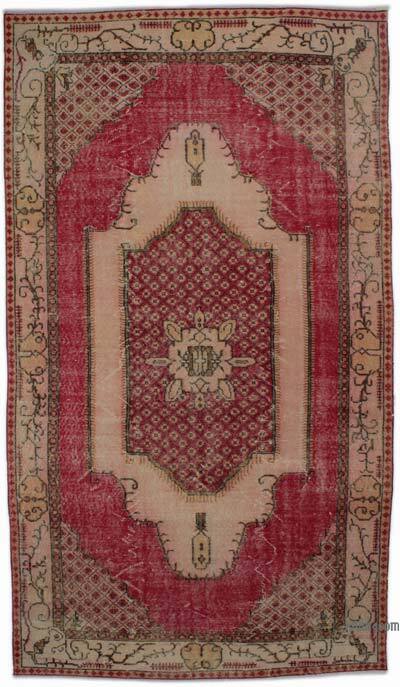 Alfombra Vintage Turca Anudada a Mano - 161 cm x 283 cm