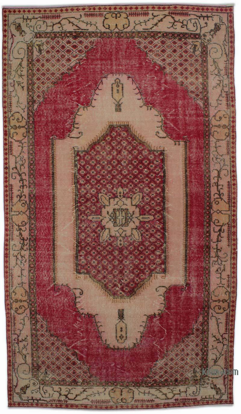 Vintage Turkish Hand-Knotted Rug - 5' 3" x 9' 3" (63" x 111") - K0083706