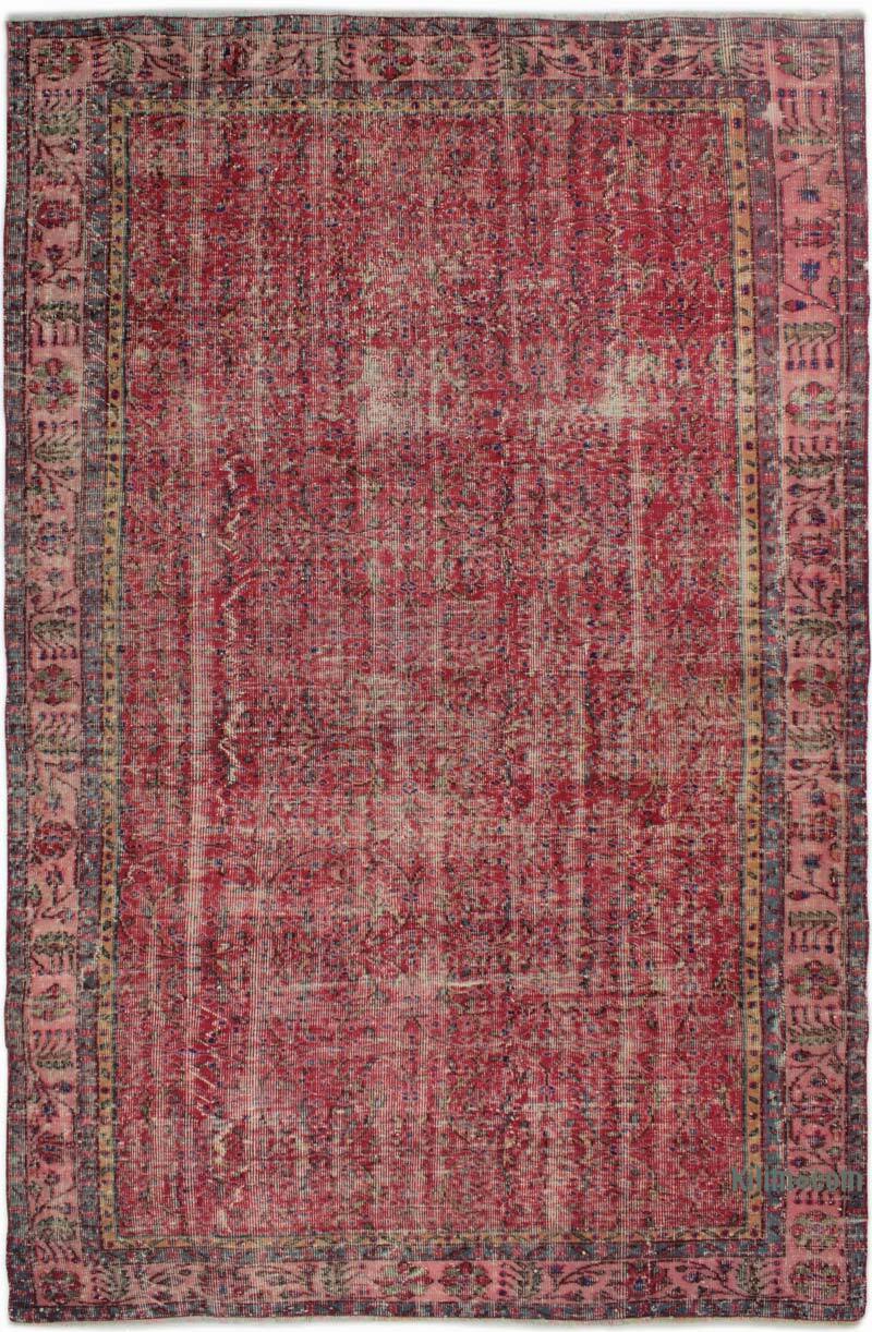 Vintage Turkish Hand-Knotted Rug - 6' 4" x 9' 10" (76" x 118") - K0083707