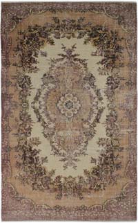 Vintage Turkish Hand-Knotted Rug - 5' 6" x 8' 9" (66" x 105")