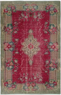 El Dokuma Vintage Halı - 184 cm x 290 cm