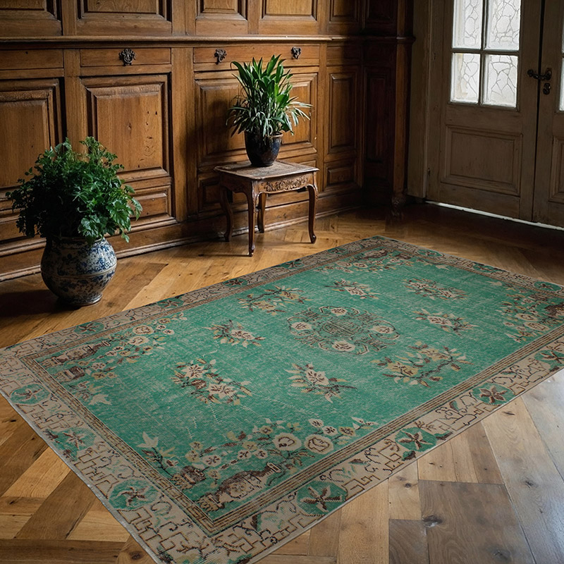 El Dokuma Vintage Halı - 160 cm x 243 cm - K0083714