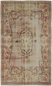 Vintage Turkish Hand-Knotted Rug - 5' 3" x 8' 9" (63" x 105")