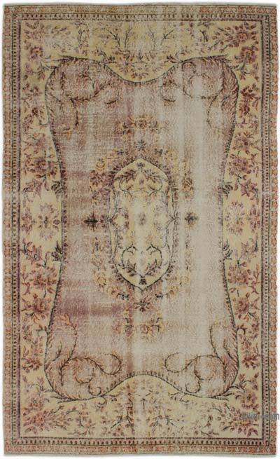 Alfombra Vintage Turca Anudada a Mano - 161 cm x 267 cm