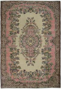Vintage Turkish Hand-Knotted Rug - 6' 6" x 9' 6" (78" x 114")