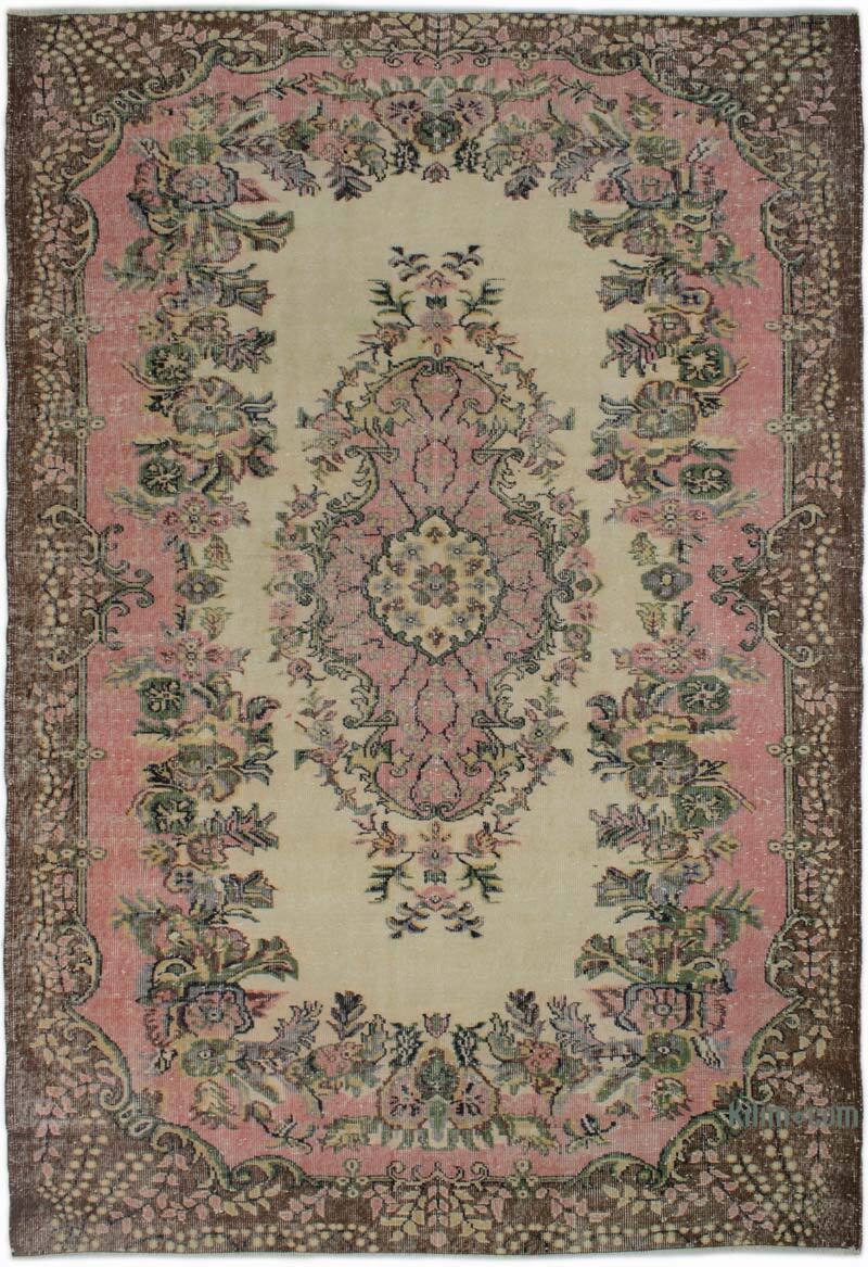 Alfombra Vintage Turca Anudada a Mano - 197 cm x 290 cm - K0083719