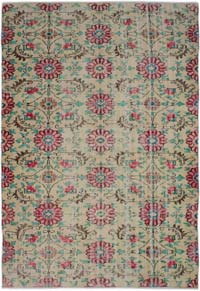 El Dokuma Vintage Halı - 183 cm x 266 cm