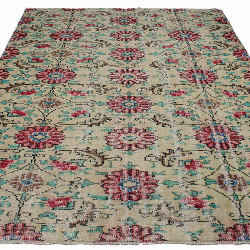 Vintage Turkish Hand-Knotted Rug - 6'  x 8' 9" (72" x 105") - K0083720