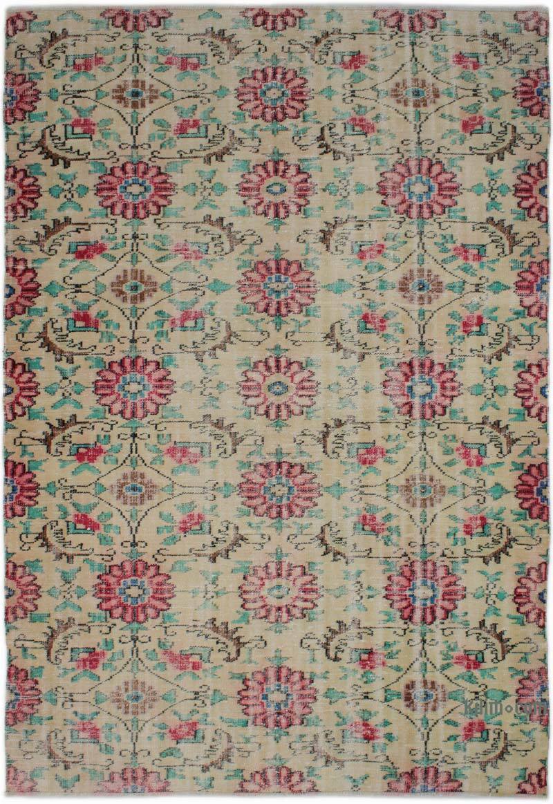 Vintage Turkish Hand-Knotted Rug - 6'  x 8' 9" (72" x 105") - K0083720
