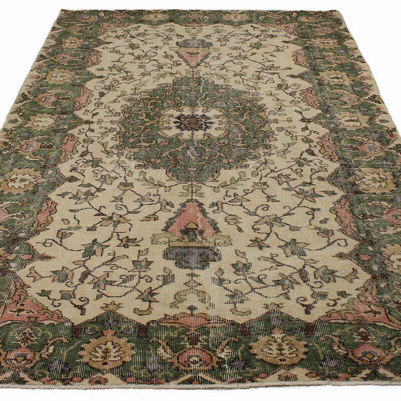 El Dokuma Vintage Halı - 168 cm x 270 cm - K0083721