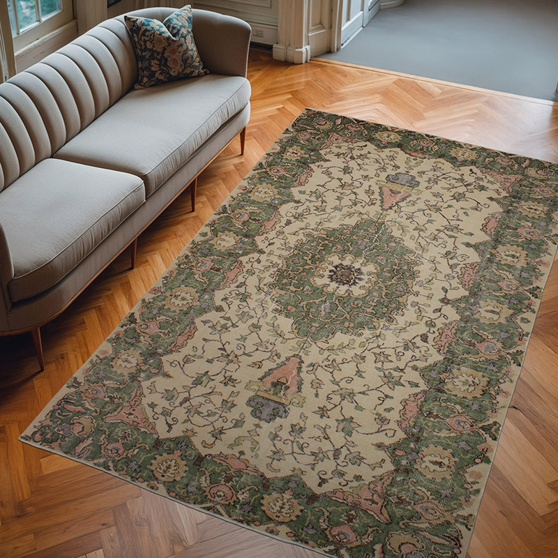 El Dokuma Vintage Halı - 168 cm x 270 cm - K0083721