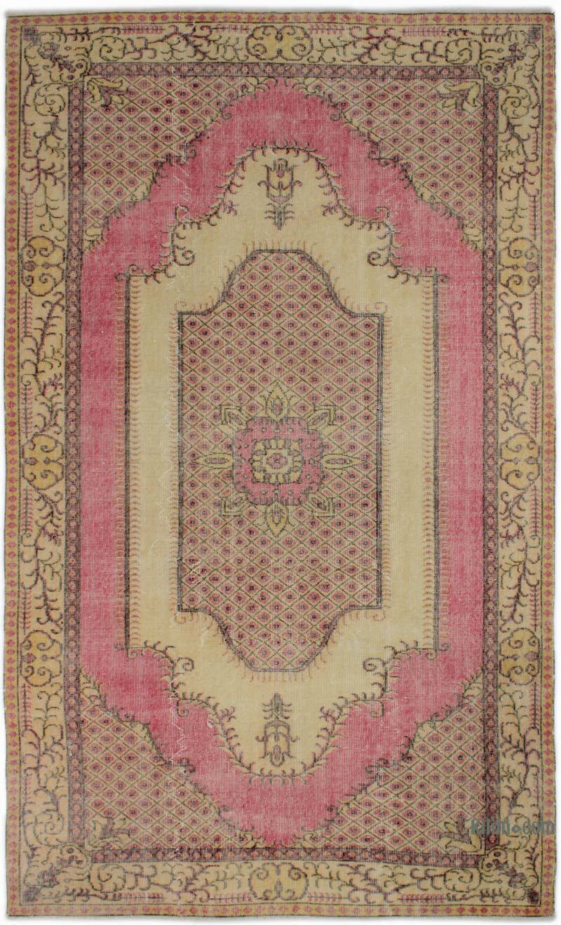 Vintage Turkish Hand-Knotted Rug - 5' 5" x 9'  (65" x 108") - K0083722