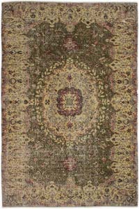 Vintage Turkish Hand-Knotted Rug - 5' 9" x 8' 7" (69" x 103")