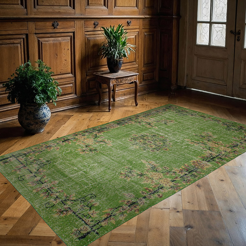Alfombra Vintage Turca Anudada a Mano - 146 cm x 252 cm - K0083728