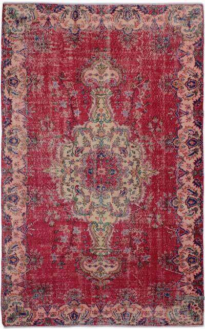 Vintage Turkish Hand-Knotted Rug - 5' 5" x 8' 10" (65" x 106")