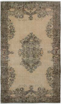 Vintage Turkish Hand-Knotted Rug - 5'  x 8' 7" (60" x 103")
