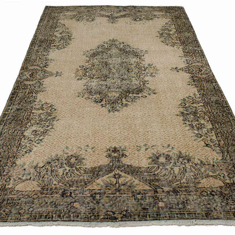 Vintage Turkish Hand-Knotted Rug - 5'  x 8' 7" (60" x 103") - K0083737