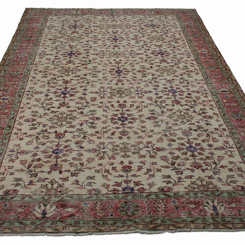 Vintage Turkish Hand-Knotted Rug - 5' 8" x 9' 4" (68" x 112") - K0083738
