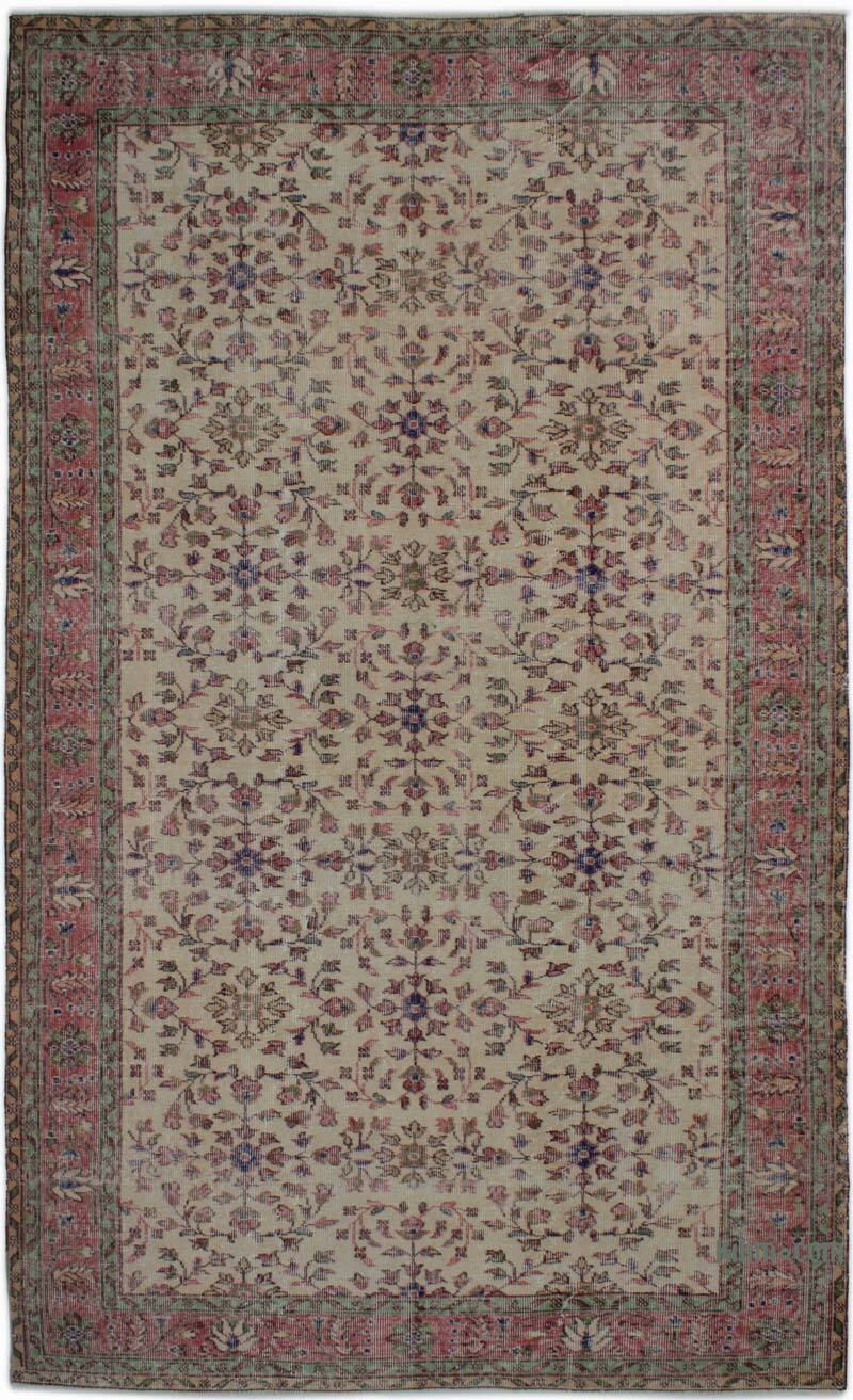Vintage Turkish Hand-Knotted Rug - 5' 8" x 9' 4" (68" x 112") - K0083738