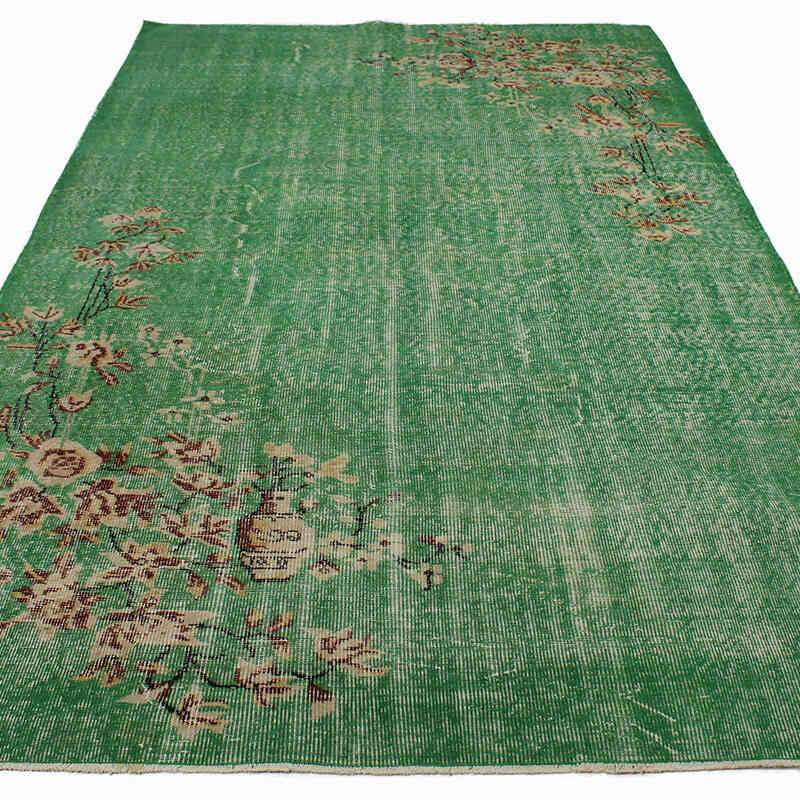 Alfombra Vintage Turca Anudada a Mano - 157 cm x 275 cm - K0083739